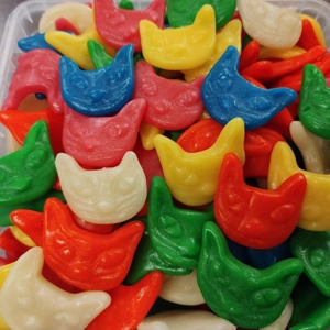 Vidal Cats Heads - Jelly Gummy Cat Faces