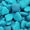 Vidal Shiny Blue Hearts - Foam Jelly Heart Sweets