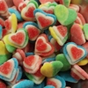 Vidal Triple Layer Hearts - Sugared Multi 3D Heart Foam Jelly Sweets