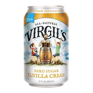 Virgil's Zero Sugar Vanilla Cream Soda 355ml Can - American Drink