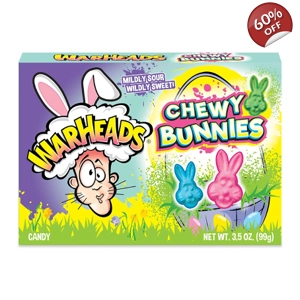 Warheads Chewy Bunnies - Easter Sour Candies 99g Box