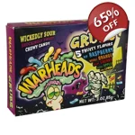 Warheads Grubs - Sour Chewy Candy Sweets - 85g Theatre Box