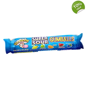 Warheads Super Sour Gumballs - 5 Bubble Gum Balls 28g Pack