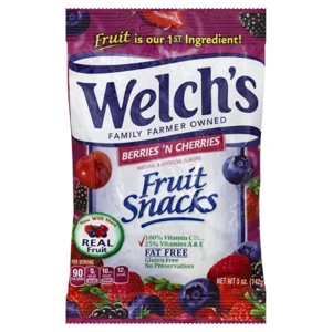 Welch's Fruit Snacks Berries 'N Cherries - 142g Bag - Welchs