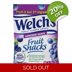 Welch's Fruit Snacks Concord Grape 142g - 5oz Bag