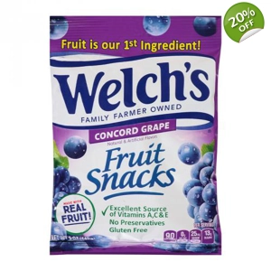 Welch's Fruit Snacks Concord Grape 142g - 5oz Bag