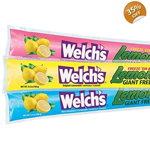Welch's Giant Freeze Pops Lemonade Flavours Big Ice Freezer Pop 156g