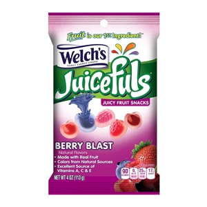 Welch's Juicefuls Juicy Fruit Snacks Berry Blast Flavours - 113g Bag