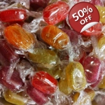 Welsh Choc Fruits - Boiled Fruity Sweets with a Dark Chocolate Center