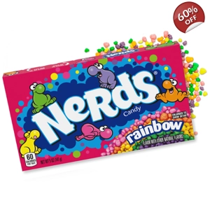 Nerds Rainbow Candy - Assorted Tiny Chewy Candies - 141g Box