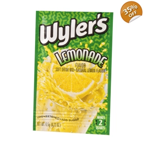 Wyler's 2QT Lemonade Flavour Unsweetened Soft Drink Mix Sachet 6.5g