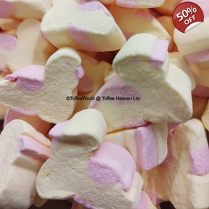 Yellow & Pink Chick Mallows - Vanilla Flavour Marshmallow Chicks