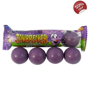 Zed Candy Blackcurrant Jawbreakers - 4 Ball Pack