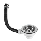 90mm Basket Strainer Waste & Overflow ..