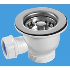 60mm Basket Strainer Waste & 90mm Exte..