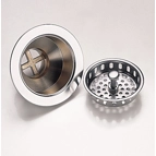 Basket Strainer Waste Brushed Chrome