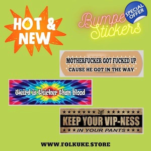NEW Bumper Sticker set