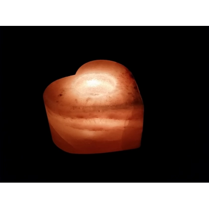 4x Himalayan Salt Heart Shape Candle Holders