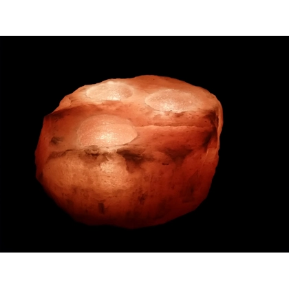 Himalayan Salt Natural T-Light Holder 3 Hole