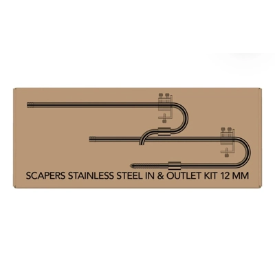 Scapers Stainless Steel Inlet Outlet Kit 12mm Scapers Stainless Steel Inlet Outlet Kit 12mm
