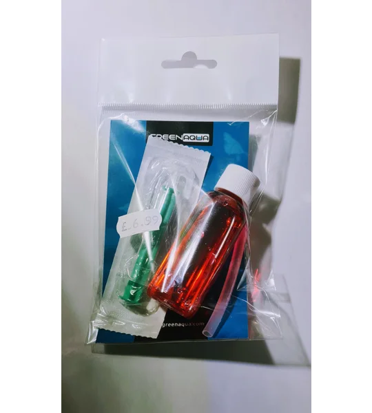 CO2 bubble counter fluid - 30 ml pink or blue