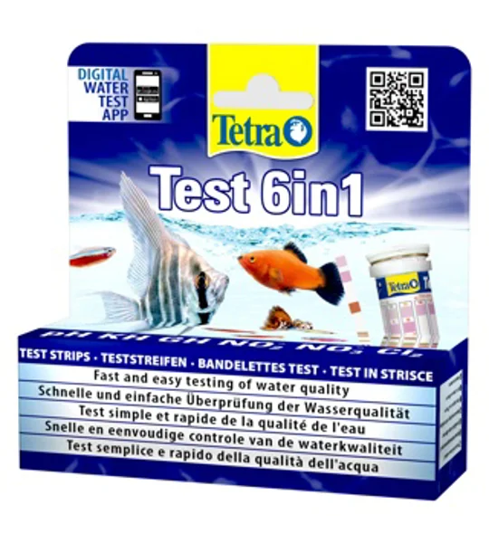 TETRA TEST 6 IN 1 TEST STRIP (25 STRIPS)