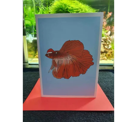 Betta Christmas card