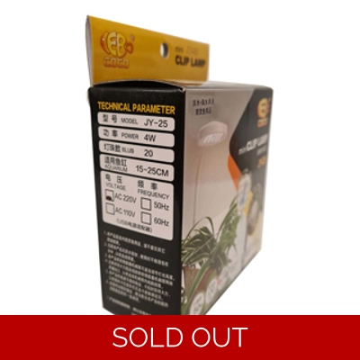 WHITE MINI CLIP LED WITH USB