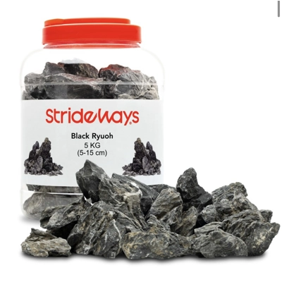 Strideways Black Ryuoh Stone Bottle 5kg Strideways Black Ryuoh Stone Bottle 5kg