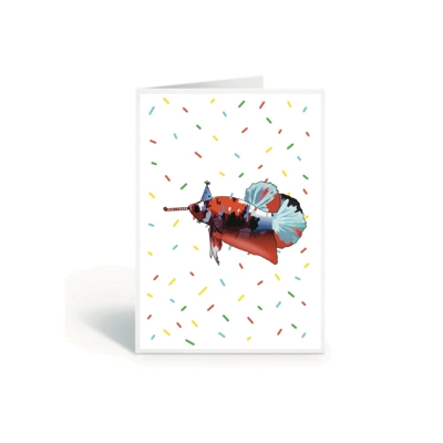 Betta greetings card Betta greetings card