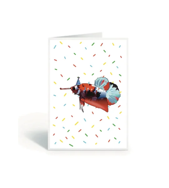 Betta greetings card