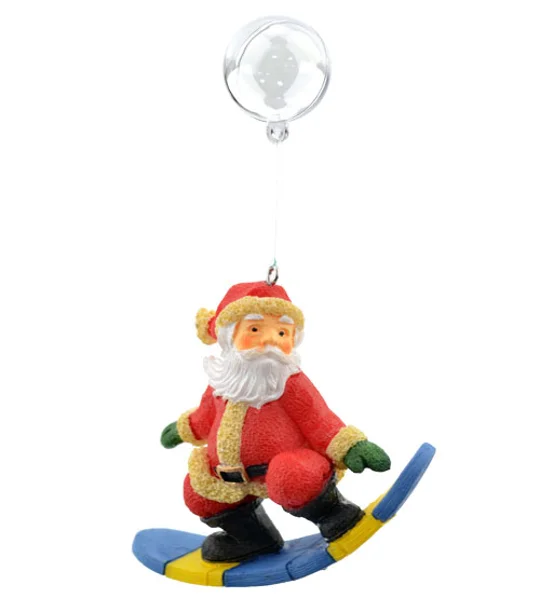 Floating Surfing Santa