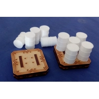 DRUMS AND STEEL PALLET