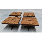 WOODEN TABLES AND CHAIRS
