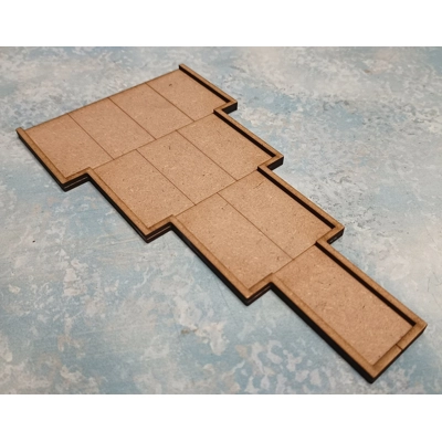 MOVEMENT TRAY 10 MAN CAVALRY BASE FLYING WEDGE 30x60mm