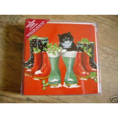 ' PUSS IN BOOTS' CHRISTMAS CARDS PK 10 SMALL ' PUSS IN BOOTS' CHRISTMAS CARDS PK 10 SMALL