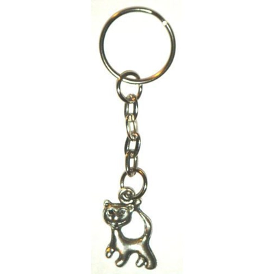 Small Pussycat Metal Keyring