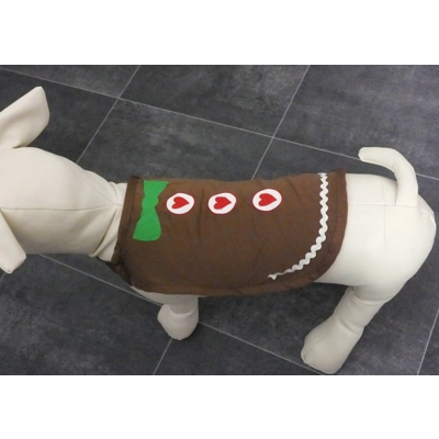 GINGERBREAD MAN DOG DRESS UP