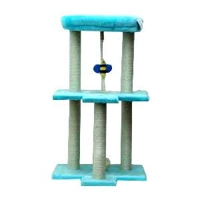 PALE BLUE CAT SCRATCHING CENTRE W..