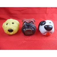 Dogs Head Squeaky Balls Large