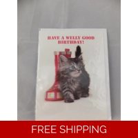 HAVE A WELLY GOOD BIRTHDAY CARD