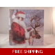 Santa & Reindeer Christmas Cards pk 10