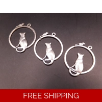 Cat and mouse Pendant Pendant / C..