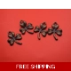 BRONZE COLOURED CLOVER CHARM (x4 )