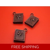 ** BOOK SHAPED ** LUCK CHARM *BRO..