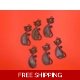 Charming Cat Pendant / Charm Bronze Colour x6