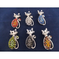 COLOURFUL KITTY BROOCH