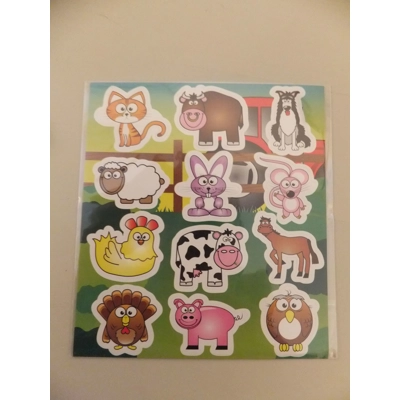 12 x Fun Stickers for Children Cute Animals 12 x Fun Stickers for Children Cute Animals