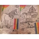 HORSE ART VELVET PICTURE TO COLOUR * CHOICE OF D..