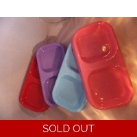 Plastic Twin Bowl Choice of Colours